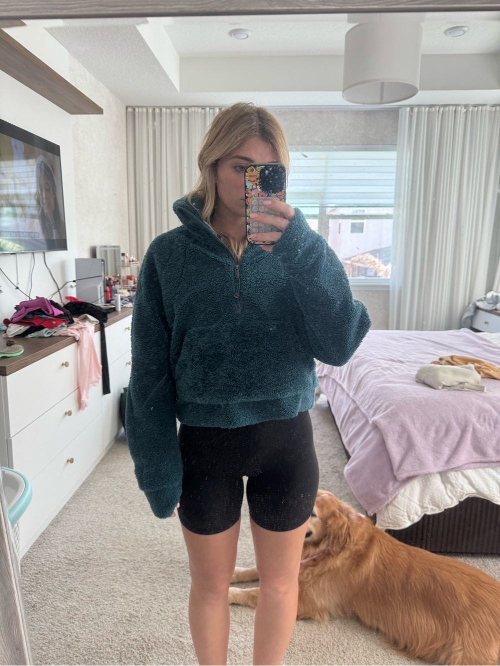 Lululemon Fleece/Sherpa Scuba Funnelnexk